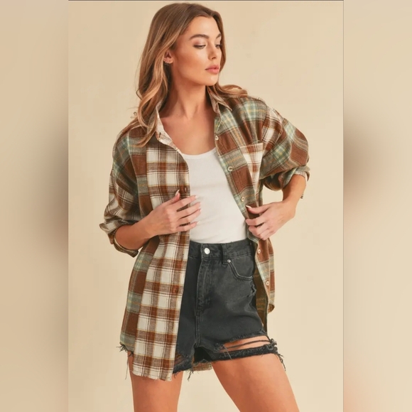 AEMI+CO Tops - Noelle Flannel Shirt